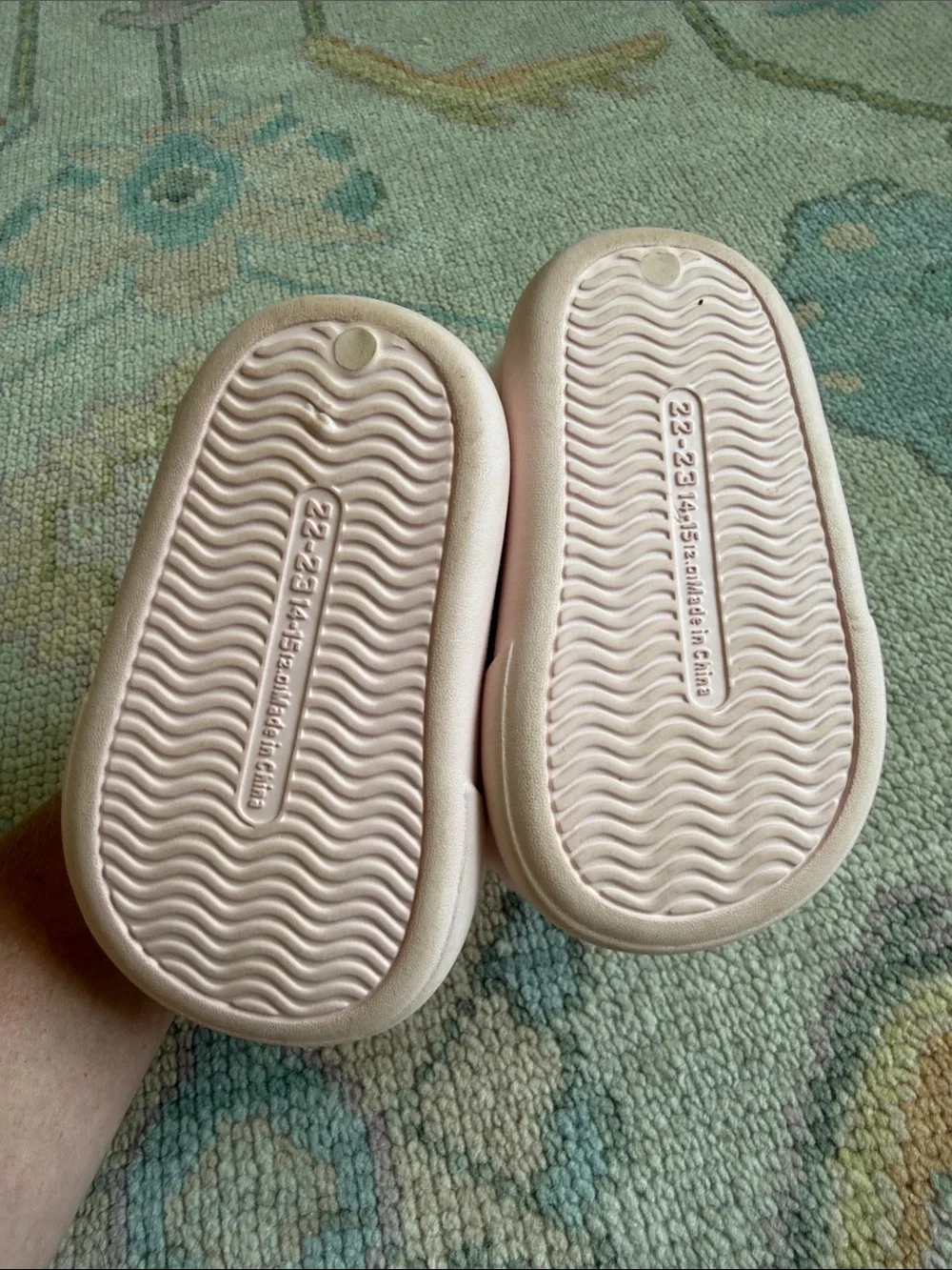 Plush Pink Bunny Kids Shoes - Soft Slip-On Slippers